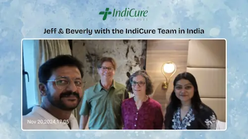 Jeff and Beverly with Indicure team